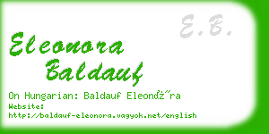 eleonora baldauf business card